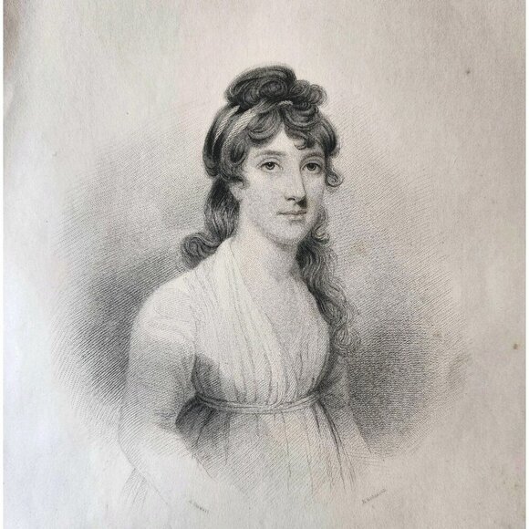 1844 Euphemis Murray Engraving Victorian Scotland Flower Of Strathmore DWSS21 - Picture 1 of 2